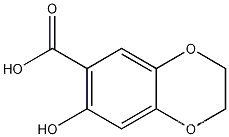 Molecular Structure of 197584-99-9 (7-Hydroxy-1,4-benzodioxan-6-carboxylic Acid)